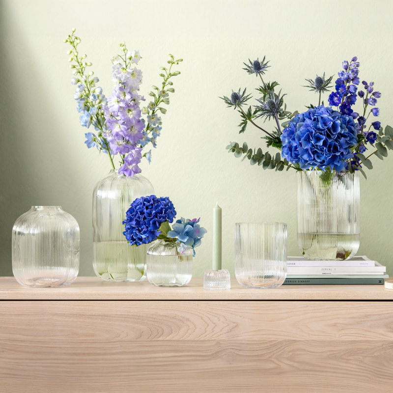 Villeroy & Boch Fleur Candleholder 2-in-1 Clear Glass Candleholder for Tea Lights and Pillar / Taper Candles, Hand-crafted, Decorative Homeware, Glass, Dishwasher-safe