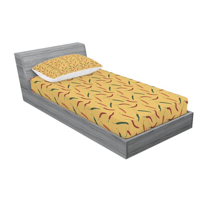 Microfiber Sheet Set, Twin Sheet Set with Fitted Sheet