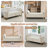 66"W Upholstered Flip Top Velvet Storage Bench with Gold Legs and 2 Pillows-1637878298-1627655204