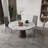38'' H Upholstered Dining Chair Faux Leather Side Chair With Steel Legs-177624655