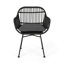 Chaise en rotin moderne Orlando avec coussins résistants à l'eau et structure en acier pour une utilisation intérieure et extérieure-559654817-559654820