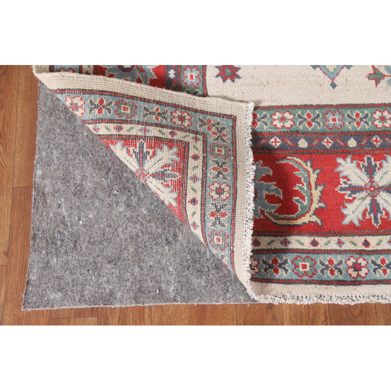 Tapis géométrique ivoire Kazak 6 x 9