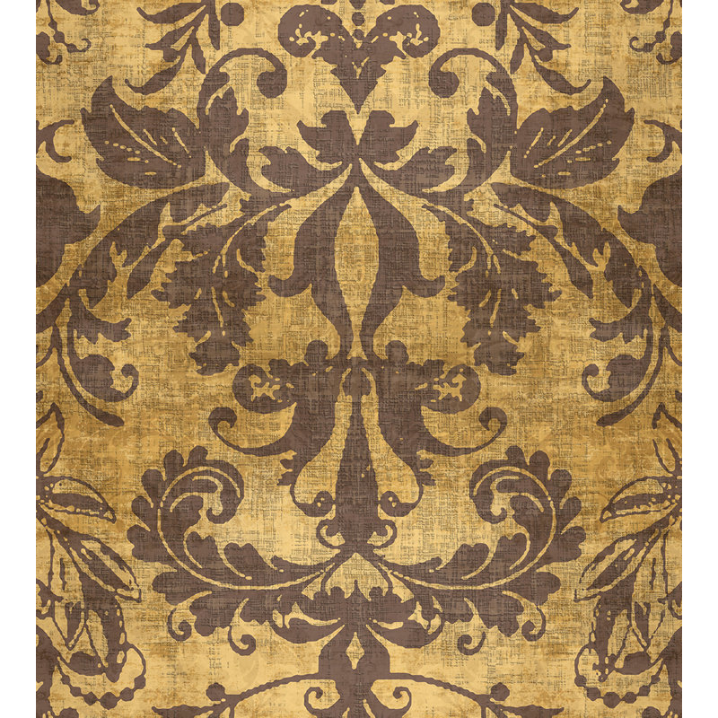 Palace Damask Metallic Wallpaper Roll, Gold