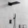 Cascade Bliss Modern Luxury 3-Function Shower Faucet Set, Complete Shower System with 22" x 9" Waterfall & Rainfall Shower Head, Handheld Shower and Pressure Balancing Valve