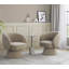 Fauteuil d'appoint pivotant en tissu léger-834588340-834588342