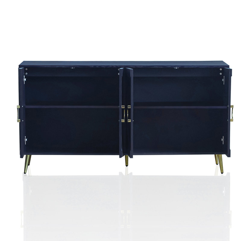 Armoire de rangement Buffet Modern, Bleu
