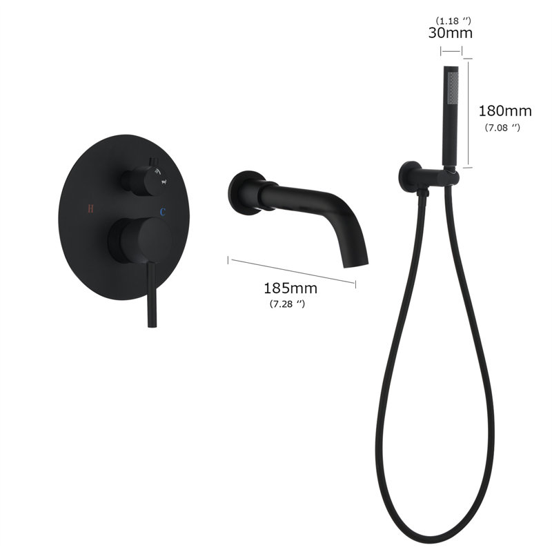 Double système de douche complet