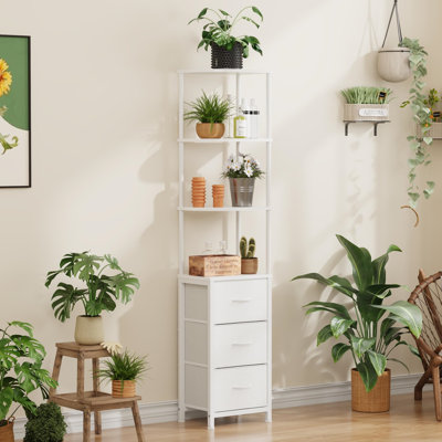 172cm H x 38cm W Metal Corner Bookcase