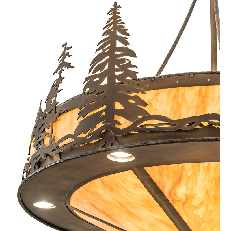 Luminaire suspendu bol unique à 6 lumières Tall Pines