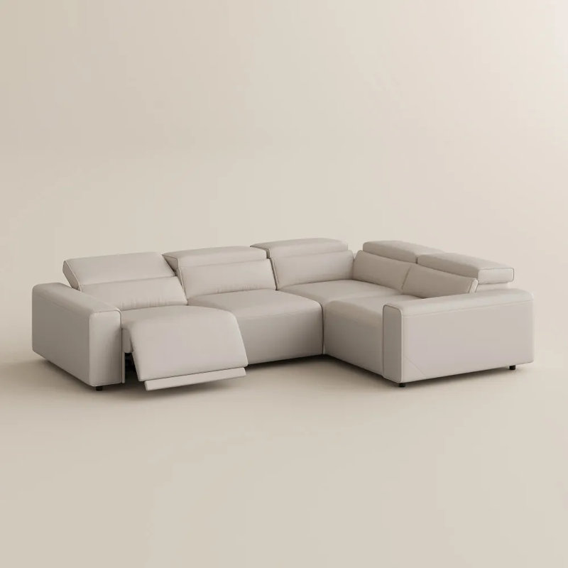 Canapé, Beige, 28.5" H x 110.5" W x 80.5" D