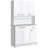 Storage Cabinet With 6 Doors, Storage Drawer, 3 Adjustable Shelves