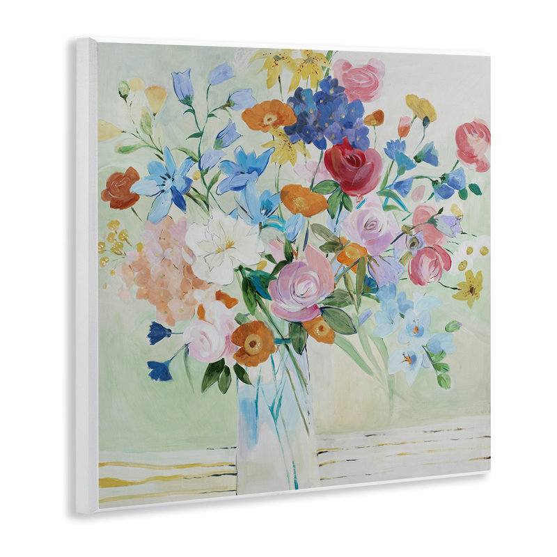 "Abstract", fleurs murales mixtes, art par LORENZO COLLECTION