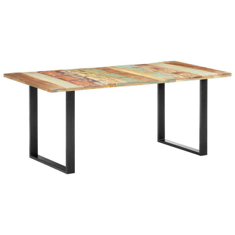 Table de salle à manger unie, Bois recyclé, L 70,9 po x l 35,4 po