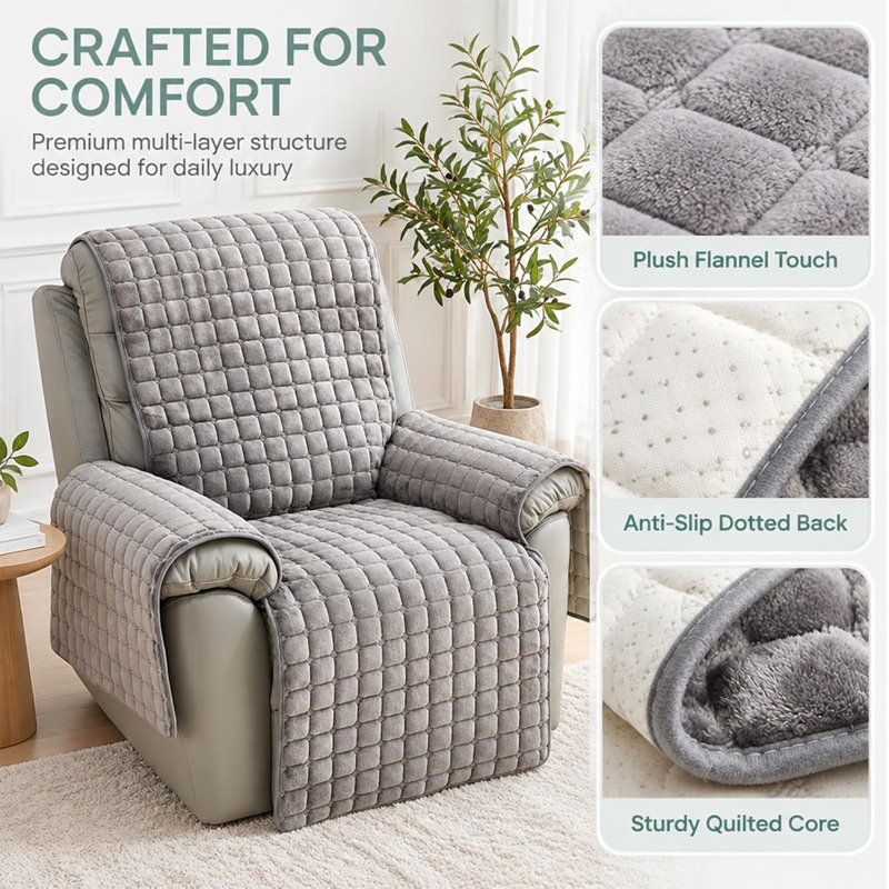 Recliner Chair Cover Velvet Recliner Slipcover 