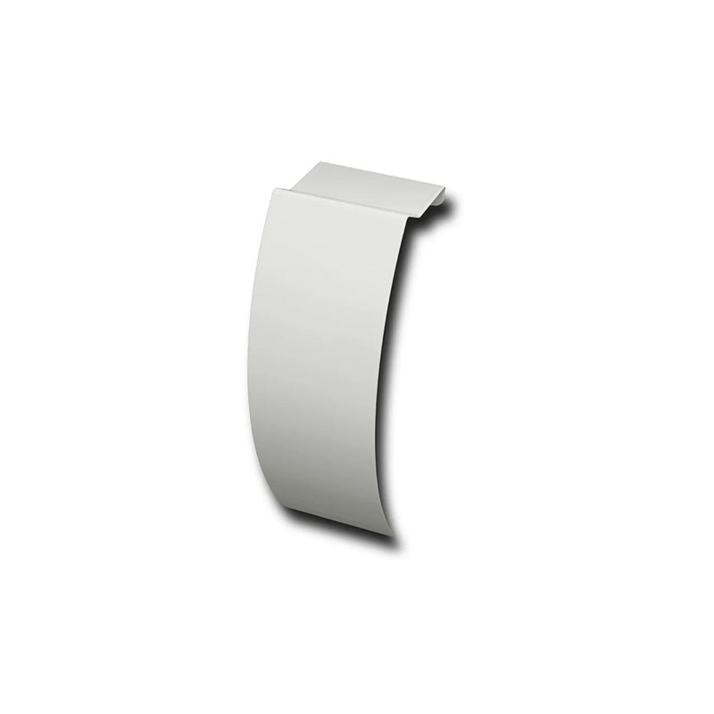 Baseboarders Elliptus Series Steel Easy Slip-On Baseboard Heater Cover Zero Clearance End Cap