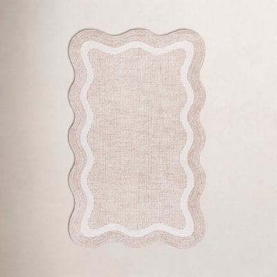Hand-Tufted Geometric Wool Rug
