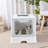Foldable Plastic Cat Litter Box Top Entry Type Anti-Splashing With Lid/ Scoop-441696345