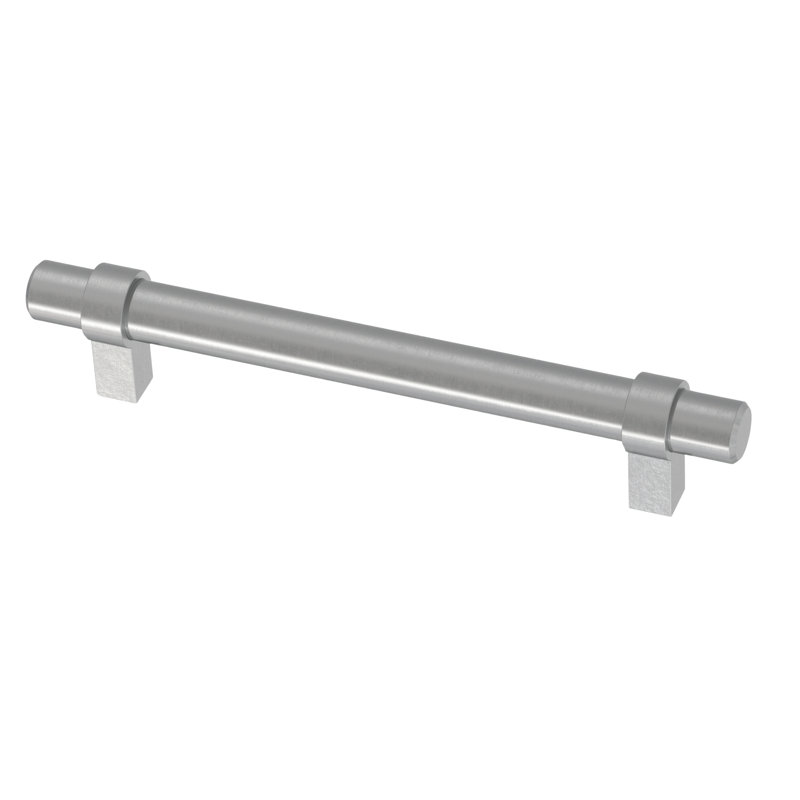 Matte Black Modern Brass Bar Drawer Pulls with Mounting Hardware
