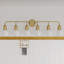 Luminaire de salle de bain à 6 lumières en acier à intensité variable Juno-1975991806-1975991804