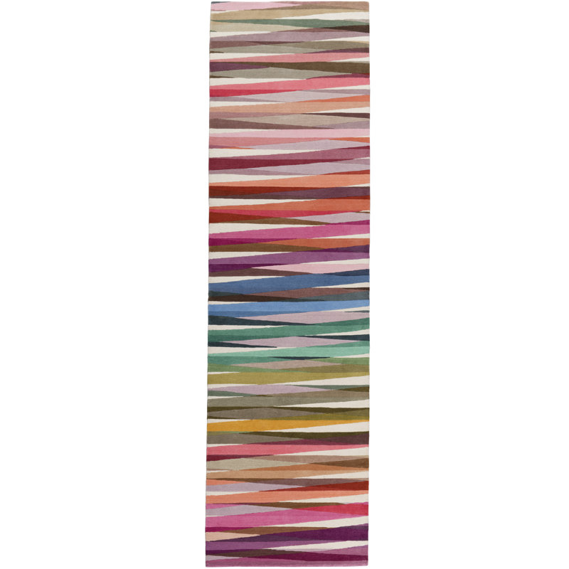 Paul Smith Overlay Bright Runner Area Rug, Runner 2'9" x 12'