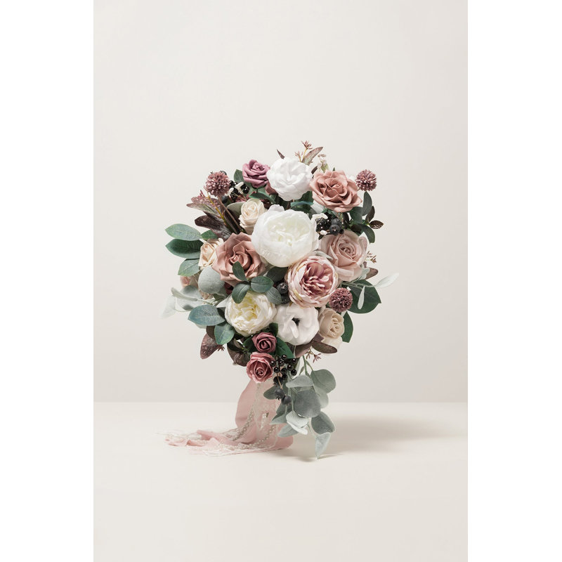 Forfaits floraux pour mariage dans la catégorie « Forfaits floraux pour la mariée », Orange brûlé et bleu marine