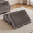 Ermia Modern Upholstered Faux Fur Square Ottoman-111687808