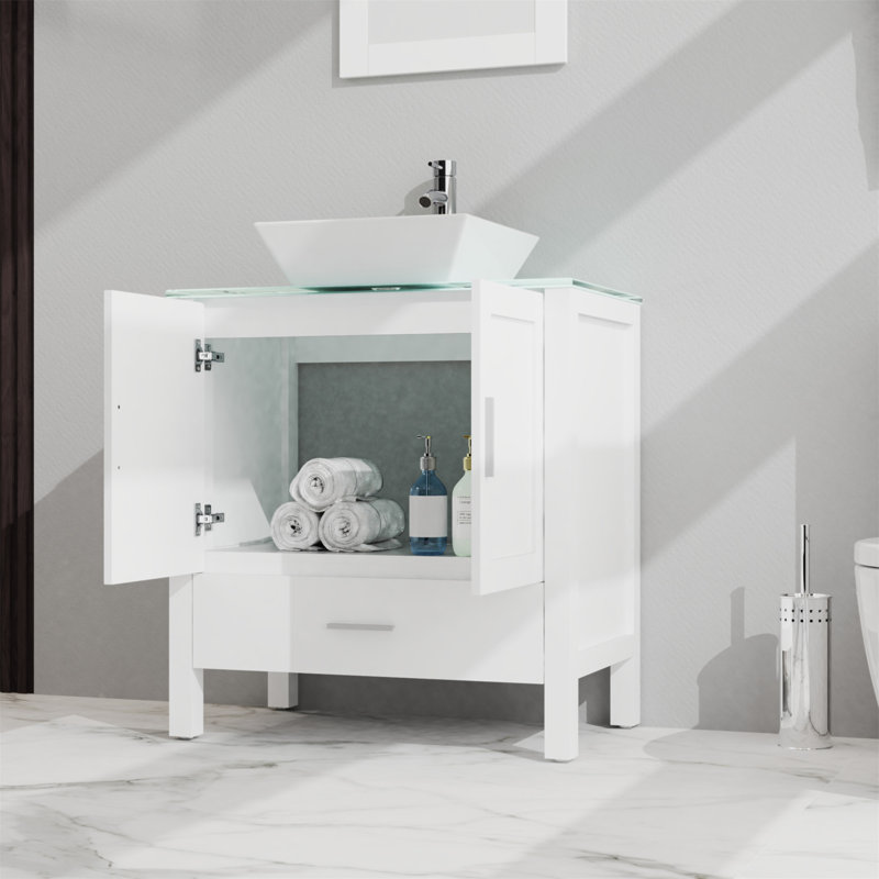 20 30'' Single Bathroom Vanity Base Only, White