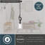 Luminaire suspendu 1 cloche pour une cloche Zermeno