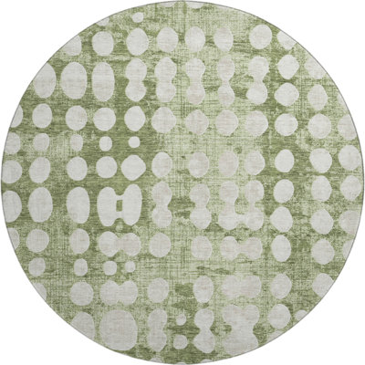 Premium Machine Washable Prisco Aloe Rug