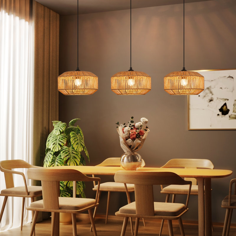 3 - Light Stainless Steel Caged Pendant