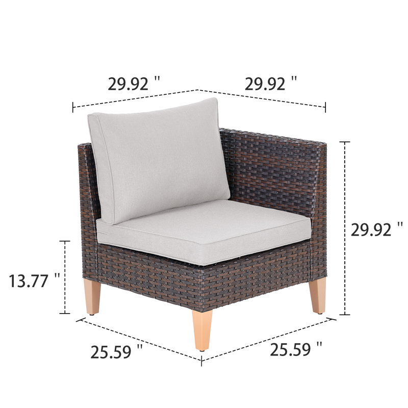 Méridienne d'extérieur Tuule, Beige