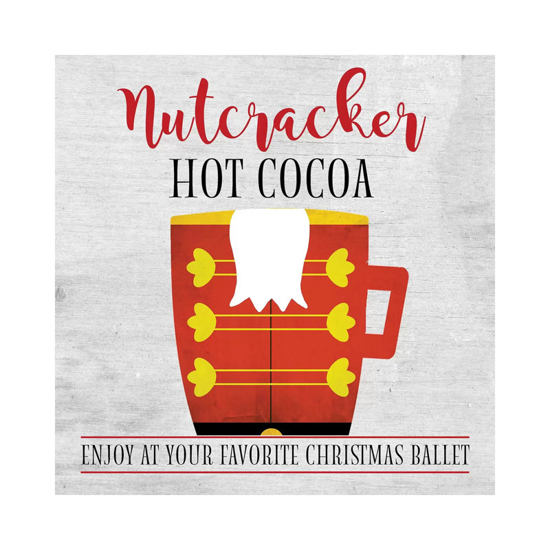 Nutcracker Hot Cocoa by Anna Quach - Wrapped Canvas Print, 66.04 cm H x 66.04 cm W
