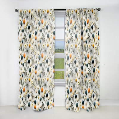 Serene Stones Zen Pattern For Spa I - Bohemian Curtain - Velvet Room Darkening - 1 Panel