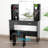 Decorian Makeup Vanity Table Set With 3-colour Dimmable Lighted Mirror-1388493390