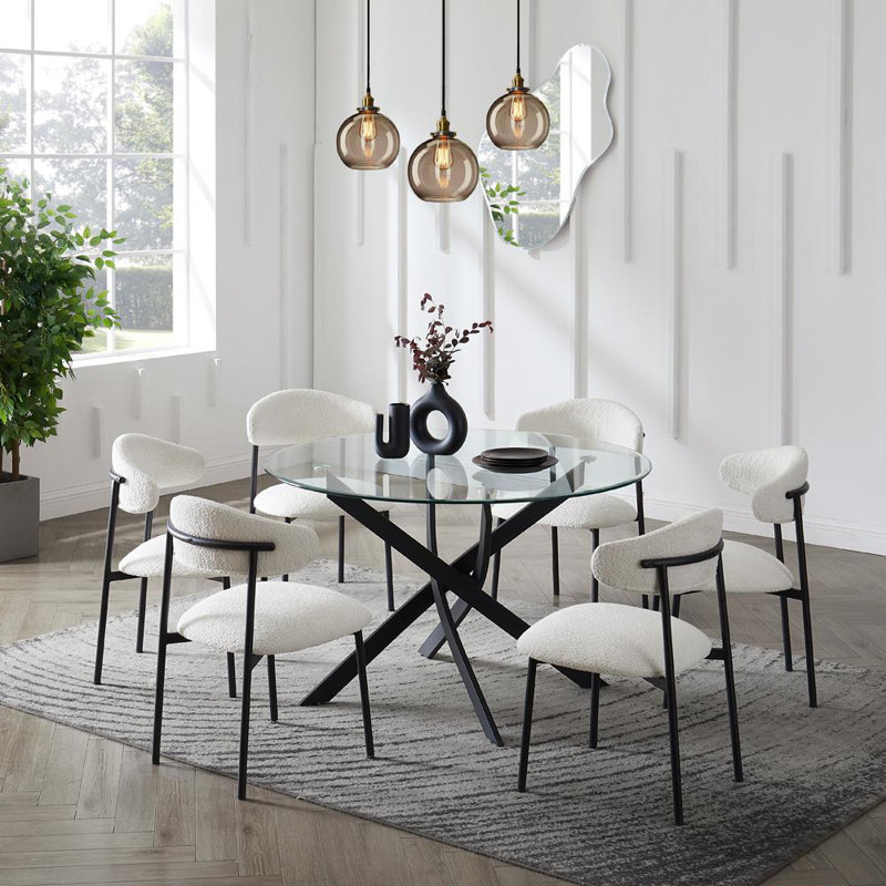 Ajita 6 - Person Dining Set