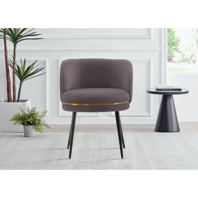 Chaise en velours Kaya Wood