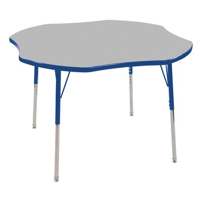 Clover 48"" x 48"" Adjustable Height Novelty Activity Table -  Norwood Commercial Furniture, NOR-RCECLVC-GBL