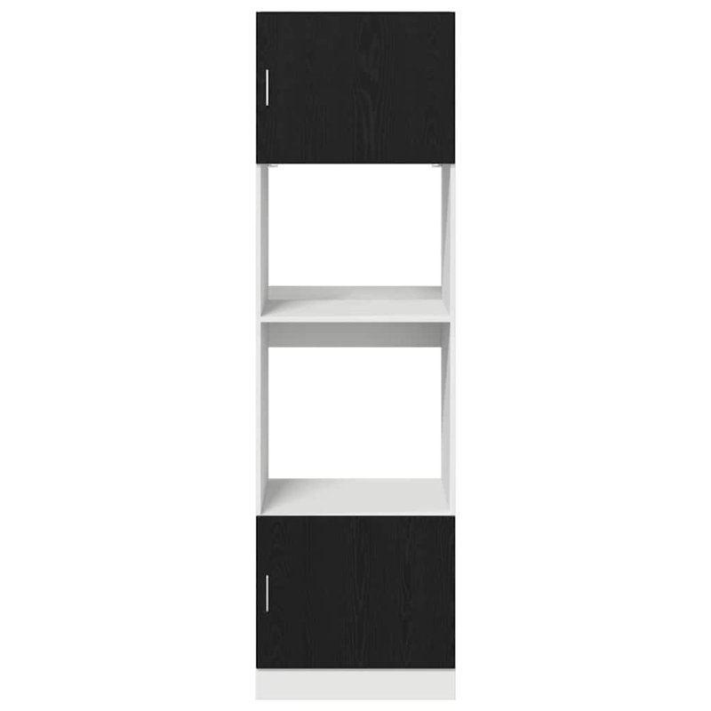 Microwave Cabinet Lyon, Black Oak