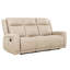 Ensemble de canapé et fauteuil inclinable 3 pièces en cuir taupe