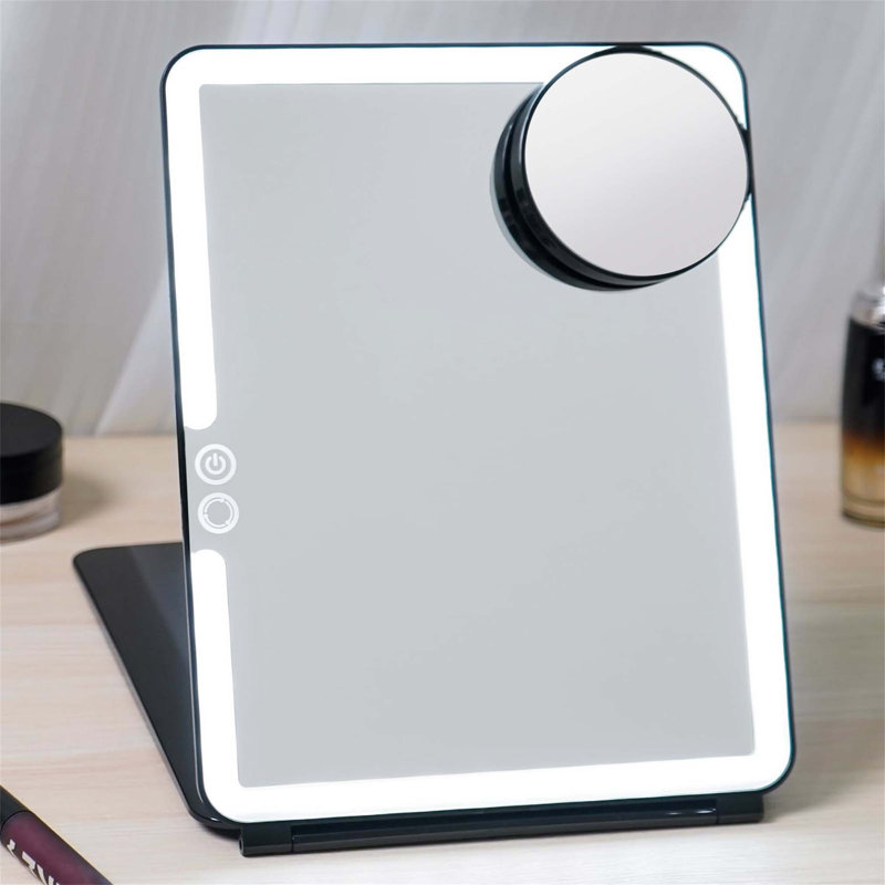 Demetrias Rectangle Floor Mirror, Black