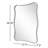 Elston Metal Wavy Wall Mirror