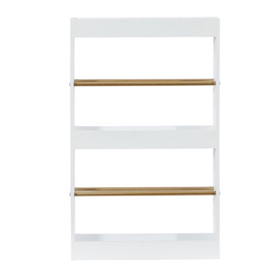 Wood Free Standing Magazine Rack
