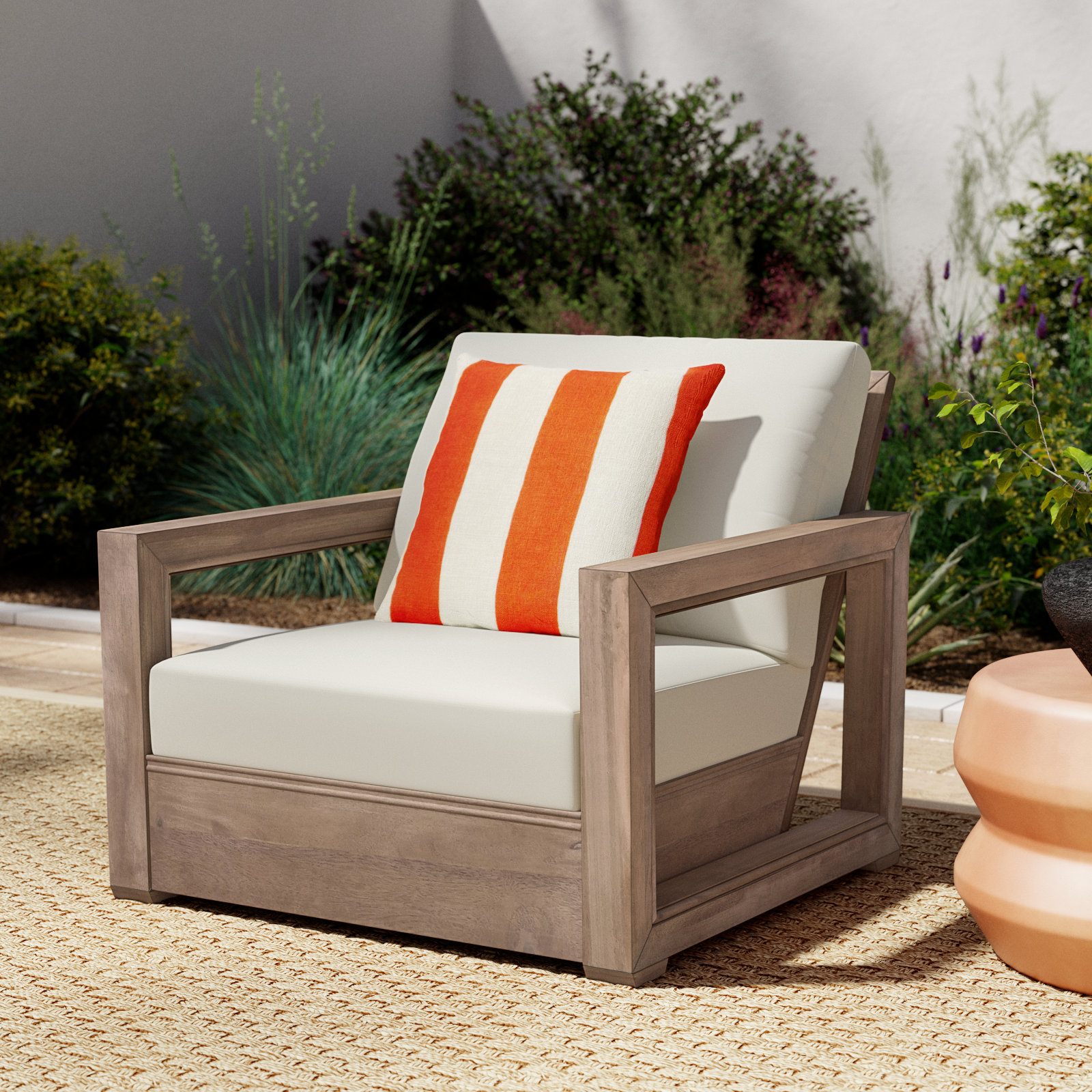Donnie Acacia Outdoor Lounge Chair