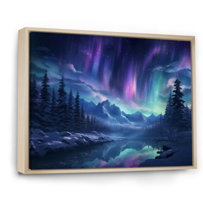 Northern Lights I - aurore boréale, art mural pour le salon