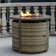 Ronyae 32'' W x  25'' H Propane Fire Pit Table with Lid ,Rattan Round Gas Fire Pit Table