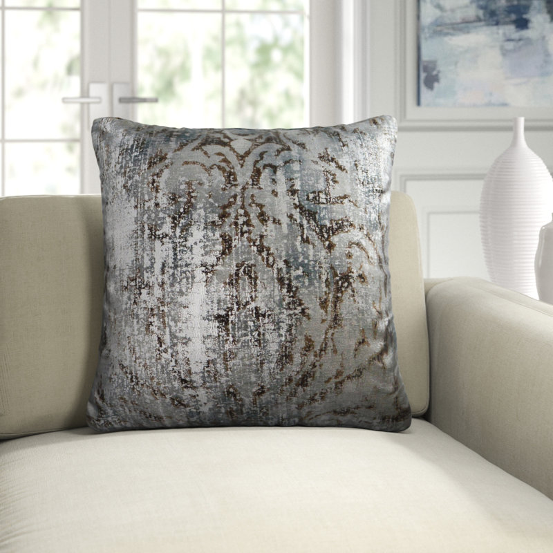 Artemis Decorative Throw Pillow, Square 22", Storm