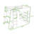 Full Wood Loft Bed with Desk, LED Light, Charging Ports and Shelves-1211291337