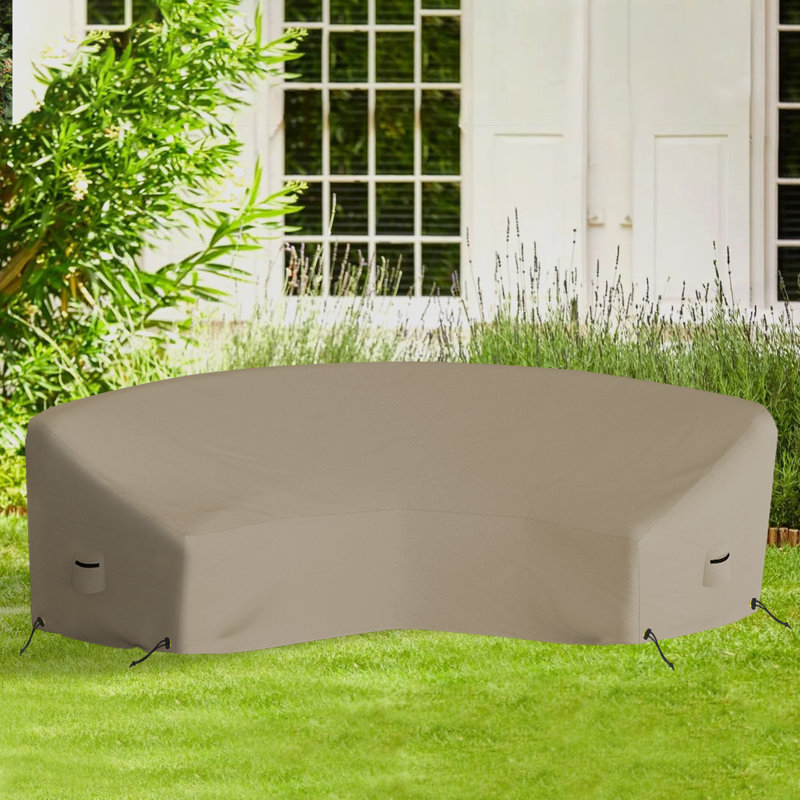 Weatherproof Patio Curved Sectional Sofa Cover, Afrahim Curved Patio Sofa Cover, Cover for Curved Sofa