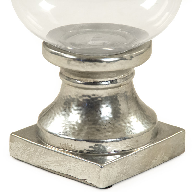 Glass Accent Decor, 19" H x 10.5" W x 10.5" D