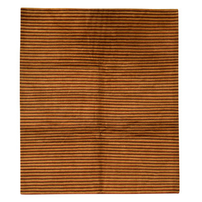 Hand Knotted Wool Area Rug in Multi